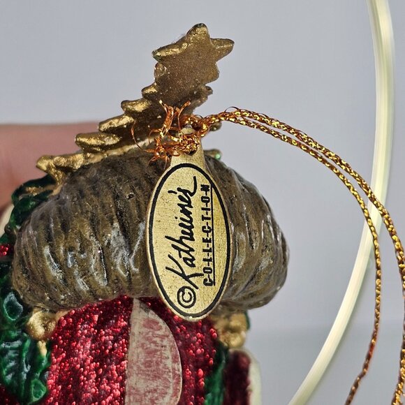 Katherines Collection Kissing Fish Christmas Tree Ornament Red Glitter Festive - Picture 3 of 8